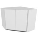 Ver imagem 2 de Armário Aéreo Novo Tempo Canto Diagonal 75cm 2 Portas Branco