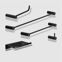 Ver imagem 4 de Kit de Acessórios para Banheiro Preto Fosco 5 Peças 2180or Grego Metal
