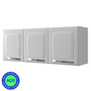 Ver imagem 7 de Kit Multiuso Itatiaia Aço Balcão 3 Portas e 1 Gaveta Com Armário Aéreo 3 Portas Branco Rose