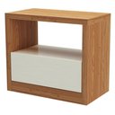Ver imagem 6 de Mesa de Cabeceira Moderna 1 Gaveta Cameron D03 Freijó Off White - Lyam Decor