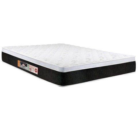 Colchão Casal Castor Espuma D45 Black White AIR Euro Pillow (138x188x23) - 