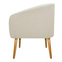 Ver imagem 3 de Poltrona Luiza Pés Palito Mel Linho Bege - Doce Sonho Móveis