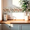 Faixa Decorativa Adesiva (autocolante) - Relevo Floral 2 - 4