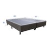 Base Cama Box King Size Suede Bordado Marrom Skybox - 6