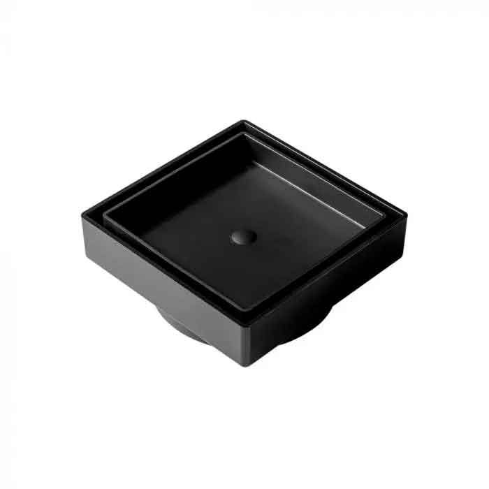Ralo Quadratta Preto Oculto 10x10 - Simmetria - 1