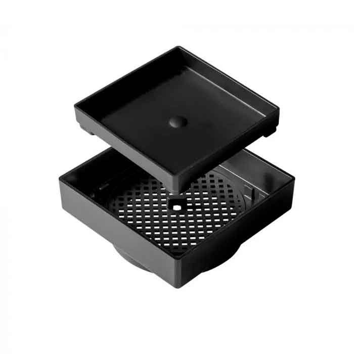 Ralo Quadratta Preto Oculto 10x10 - Simmetria - 2