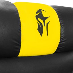 Poltrona Gamer Streamer Sparta com Carregador Usb Corino Preto/amarelo Sofa Store - 6