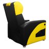 Poltrona Gamer Streamer Sparta com Carregador Usb Corino Preto/amarelo Sofa Store - 4