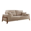 Ver imagem 1 de Sofá 3 Lugares Living M-130 Veludo Martins Bege