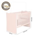Ver imagem 2 de Quarto de Bebê Doce Sonho Completo Qmovi Rosa Acetinado + Colchão Gazin