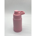Ver imagem 1 de Garrafa Térmica Ms-966 350ml Capa Protetora Silicone:Rosa Claro