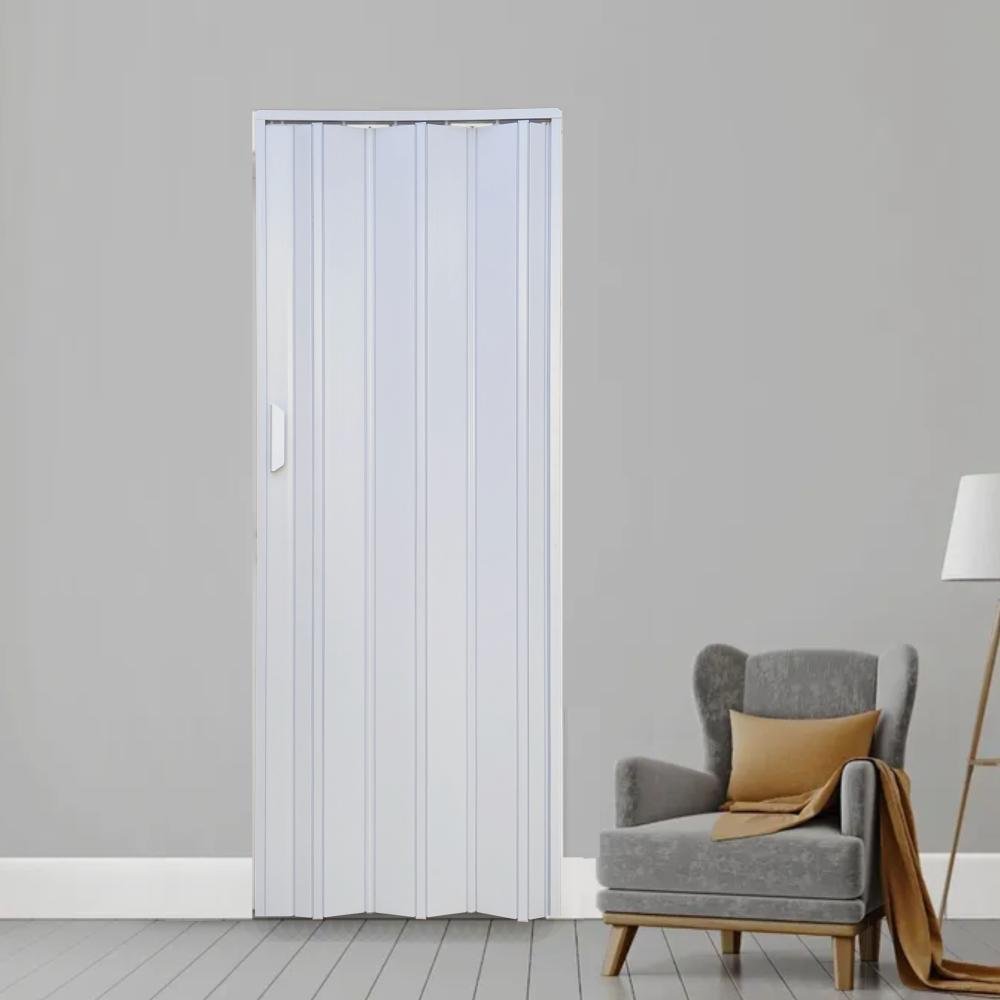 Porta Sanfonada de PVC 115x210cm AZN - Branco Gelo - 8