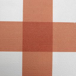 Papel de Parede Vichy Xadrez Laranja Estampa Média+ Cola Inclusa- Vinilico Lavável - 3