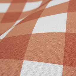 Papel de Parede Vichy Xadrez Laranja Estampa Média+ Cola Inclusa- Vinilico Lavável - 5