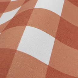 Papel de Parede Vichy Xadrez Laranja Estampa Média+ Cola Inclusa- Vinilico Lavável - 4