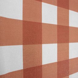 Papel de Parede Vichy Xadrez Laranja Estampa Média+ Cola Inclusa- Vinilico Lavável - 2