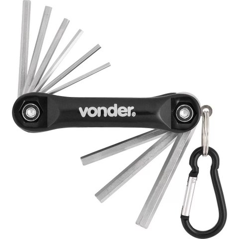 Jogo de Chave Allen Vonder 5/64 a 1/4pol C/9pcs Ca564 Crv Stanley 3573564014