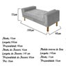 Recamier Félix Queen Size 160cm Suede Cinza - Doce Sonho Móveis - 3