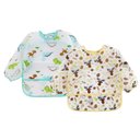 Ver imagem 2 de Babador Manga Longa Impermeável Blw Kit 2unds Alcedino Baby Babador Blw, Babador Manga Longa, Babado