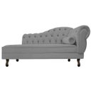 Ver imagem 2 de Recamier Diana 140cm Lado Esquerdo Suede Cinza - Doce Sonho Móveis