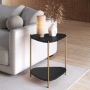 Ver imagem 2 de Mesa Lateral Organica Pe Metal Dourado Nero 28016 Artesano