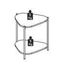 Ver imagem 5 de Mesa Lateral Organica Pe Metal Dourado Nero 28016 Artesano