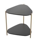 Ver imagem 1 de Mesa Lateral Organica Pe Metal Dourado Nero 28016 Artesano
