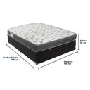 Ver imagem 6 de Cama Box Baú Preto e Colchão Iso100 Espuma D33 Viúvo Ortobom