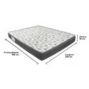 Ver imagem 4 de Cama Box Baú Preto e Colchão Iso100 Espuma D33 Viúvo Ortobom