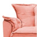 Ver imagem 6 de Poltrona Opala Palito Mel Suede Coral - Doce Sonho Móveis