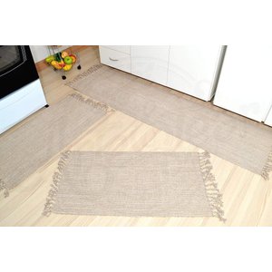 Jogo de Passadeira de Tear Liso - Bege Mesclado Arte & Tear