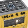 Fogao 5 Bocas Venax Temis Amarelo Gas Glp 220 V - 3
