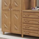 Ver imagem 4 de Guarda-roupa 10 Portas 4 Gavetas Capelinha Freijó Madeira Pinus - Cavazotto