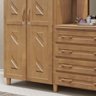 Guarda-roupa 10 Portas 4 Gavetas Capelinha Freijó Madeira Pinus - Cavazotto - 4