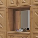 Ver imagem 3 de Guarda-roupa 10 Portas 4 Gavetas Capelinha Freijó Madeira Pinus - Cavazotto