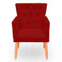 Ver imagem 4 de Kit com 2 Poltronas com Capitonê Clássica Confortável para Sala e Quarto Ana Suede