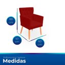 Ver imagem 7 de Kit com 2 Poltronas com Capitonê Clássica Confortável para Sala e Quarto Ana Suede