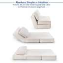 Ver mais imagens de Sofá Cama sem Braço Reclinável Fold CabeCasa MadeiraOriginals Branco Bouclé Off-White