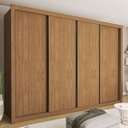 Ver imagem 1 de Guarda-roupa Casal Milano 4 Portas 4 Gavetas Carvalho - Minastex