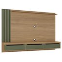 Ver imagem 1 de Painel Suspenso Tv 75 Pol 200 Cm 4584 Carvalho Menta Arly Carvalho Menta