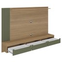 Ver imagem 5 de Painel Suspenso Tv 75 Pol 200 Cm 4584 Carvalho Menta Arly Carvalho Menta