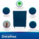 Ver imagem 3 de Cabeceira Estofada para Cama de Solteiro 90 Athena Suede