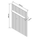Ver imagem 4 de Painel para Tv Ripado 250x184cm para Tv 75 Supremo 1.8 Patrimar Cinamomo