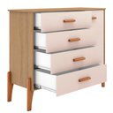 Ver imagem 5 de Comoda Quarto Infantil Iris com 4 Gavetas e 1 Porta Naturale/off White