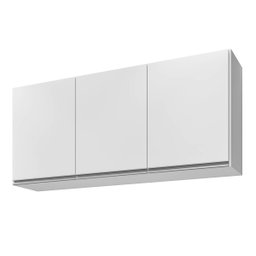 Armário Aéreo 1,20m com 3 Portas Cozinha Área de Serviço Valentina Branco - 2