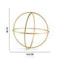 Ver imagem 4 de Enfeite Esfera Forma Geométrica Vazada em Metal Dourado 24 Cm M02 - D’Rossi