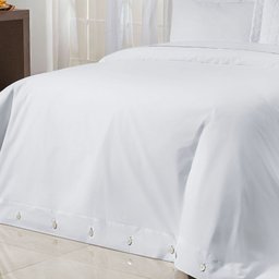 Capa de Edredom King Duvet 100% Algodão 200 Fios Glass:branco - 3