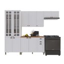 Ver imagem 2 de Cozinha Modulada 4 Peças 100% MDF Bari Branco
