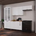 Ver imagem 1 de Cozinha Modulada 4 Peças 100% MDF Bari Branco