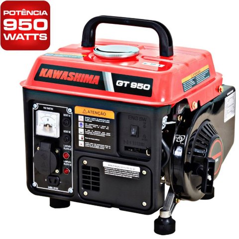Gerador de Energia Kawashima GT950 950W 220V Ideal Para Uso em Camping, Trailer e Barcos